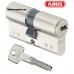 Цилиндр Abus D15 90мм. (40х50) ключ-ключ никель