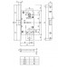 Межкомнатный механизм AGB Mediana Evolution (YaLe) хром