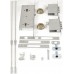Замок MUL-T-LOCK DIN+DIN 415G CR ANTIQUE BRASS UNIV BS63мм 2 protectors
