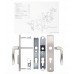 Ручки ROSTEX R1 DECOR DIN 90мм Хром матовый