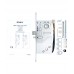 Замок электромеханический ABLOY EL 580 BS50мм FP22 RS UNIV SCAND SOL 12-24V 