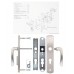 Ручки ROSTEX R4 DECOR DIN 85мм Хром матовый