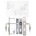 Ручки ROSTEX R4 DECOR DIN 90мм Хром матовый