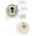 Броненакладка ROSTEX R3/H QUADRUM DIN SQUARE матовый никель