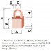 Замок навесной TOKOZ PLUTO G50 GUARD LONG