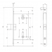 Защелка Apecs 5300-P-WC-NIS пластик язык